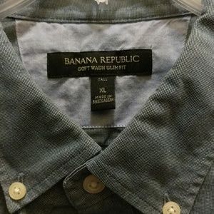 Banana Republic Shirts - Soft wash slim fit tall XL blue shirt Banana Republic Shirts - Soft wash slim fit tall XL blue shirt